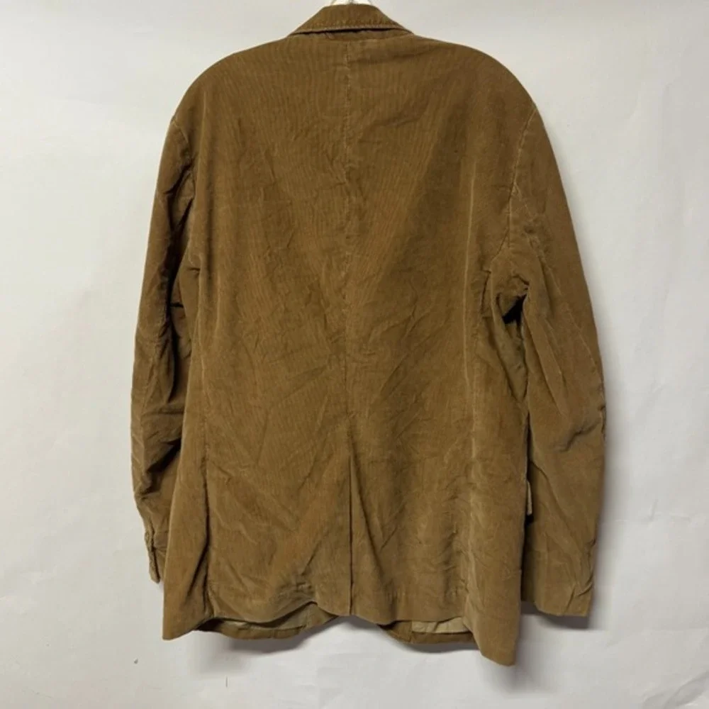 J Crew Men's‎ Corduroy Blazer Brown Large 2 Button\ Preppy Old Money